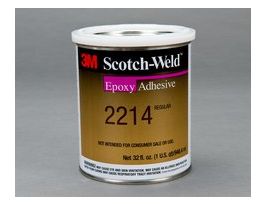 3M™ Scotch-Weld™ Epoxy Adhesive 2214, Regular, Gray, 1 Quart, 2 Can/Case