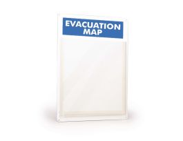 Evacuation Map Display Holder, 15" H x 11" W, Acrylic