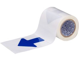 ToughStripe® Floor Marking Tape Arrows -  Polyester, Solid Color, Blue, 2" x 5" x 100'