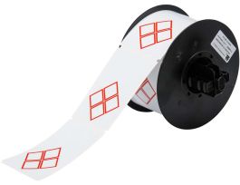 B30 Series GHS CLP Chemical Labels 2.165in H x 3.346in W Red on WT 340/RL