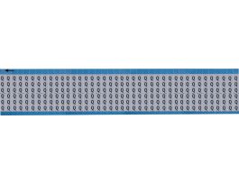Alphabetical Aluminum Upper Case Scored Wire Marking Cards, Q 1800 Total