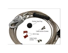 130-ft (40 m), galvanized steel DuraSeal RapidReplace Lifeline