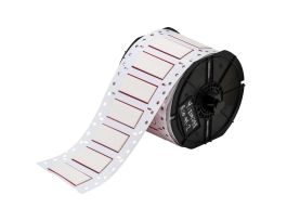 B33 Series PermaSleeve HX Heat Shrink Wire Marking Sleeves, 0.5" Dia x 2" W, White, Roll of 225