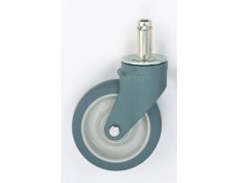 CASTER SWIVEL STEM W/BUMPER 5IN