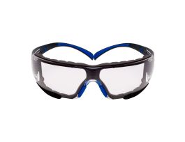 3M™ SecureFit™ Safety Glasses SF401SGAF-BLU-F, Blue/Gray, Clear Scotchgard™ Anti-fog Lens, Foam Gasket, 20 EA/Case