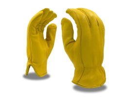 PREMIUM GRAIN DEERSKIN DRIVER, THINSULATE® LINED, SHIRRED ELASTIC BACK, KEYSTONE THUMB