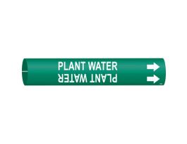 Plant Water Pipe Marker, 2.8125" H x 2.8125" W, Fits Pipes 4" Dia. Thru 6" Dia.