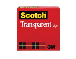 Scotch® Transparent Tape 600, 3/4 in x 2592 in (19 mm x 65,8 m)