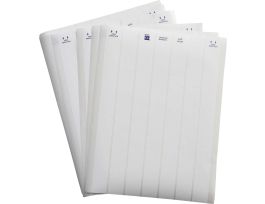 LaserTab Polyester Lbls 0.375 in H x 1 in W White 58/PK