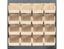 18INX19IN LOUVERED PNL W 16 QUS210IVORY