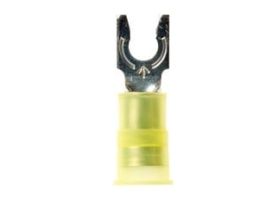 3M™ Scotchlok™ Locking Fork Nylon Insulated, 50/bottle, MNG10-6FLX, spring-like tongue firmly fits around the stud, 500/Case