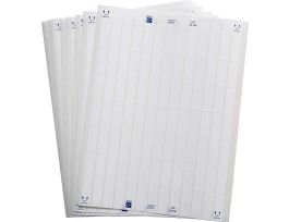 LaserTab Polyamide Coated Nylon Cloth Lbls 1.437 in H x 0.5 in W White 32/PK
