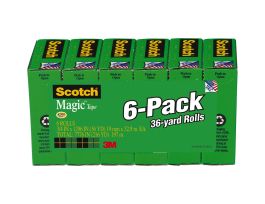 Scotch® Magic™ Transparent Tape 810-6PK 3/4 in x 1296 in x 0 in