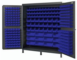CABINET LOCKING W/BL BINS STL 72X24X84IN