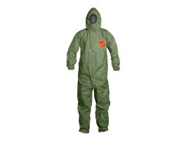 2000 SFR COVERALL ATTACHHOOD RESP FRT ZIP CLOS, 4/CA, Green