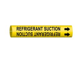 Refrigerant Suction Pipe Marker, 0.8125" H x 0.8125" W, Fits Pipes 0.75" Dia. Thru 1.375" Dia.