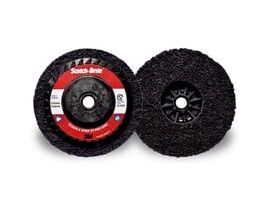 Scotch-Brite™ Clean and Strip XT Pro Disc, XO-DC, SiC Extra Coarse, Purple, 5 in x 5/8"-11, Type 27, 10 ea/Case