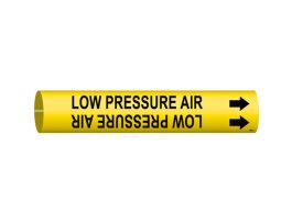 LOW PRESSURE AIR Pipe Marker, Fits Pipes 2.5" Dia. Thru 3.875" Dia.