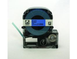 LABEL 1/2BLACK ON BLUE TAPE