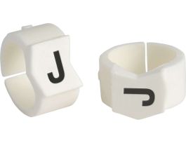 ClipSleeve Wire Markers Size 45 Nylon 0 AWG - 0 AWG, J Pack of 50 Pieces