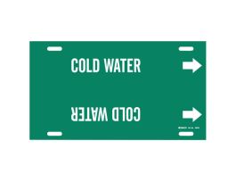 Cold Water Pipe Marker, 8" H x 16" W, Fits Pipes 6" Dia. Thru 7.875" Dia.