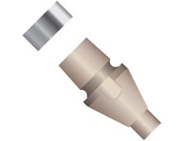 LiteTouch MicroFerrule, Natural PEEK/SS, 1/32" OD Tubing, 10-32 Coned; 10/PK