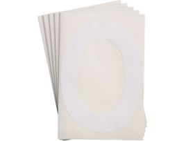 ToughStripe® Floor Marking Polyester 8 in Label Letter O White 20/PK
