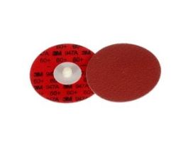 3M™ Cubitron™ II Roloc™ Durable Edge Disc 947A, 60+, X-weight, TR, Maroon, 3 in, Die R300V, 50/Carton, 200 ea/Case