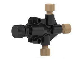 Micro-Splitter Valve, Standard, 1/4-28 Flat-Bottom; 1/EA