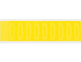 Repositionable Vinyl 2 in Yellow, Letters (Blank) Card of 10 Labels