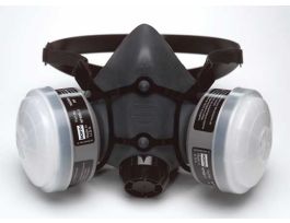 North 5500 Series Half Mask, (2) N75001L cartridges, (2) N95 filters, MD