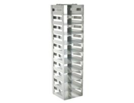Vertical/Chest Freezer Rack with Spring Clips for Standard 2" Boxes, 10 box capacity