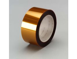 3M™ Linered Low-Static Polyimide Film Tape 5433 Amber, Variable Width x 36 yds x 2.7 mil Bulk