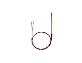 Type T Economic Hollow Thermocouple Probe 6" L, 36" E x t 24 Awg .250 Dia, Ungrounded Junction