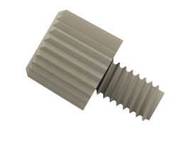 Tubing End Fitting, 1/16" OD tubing, 6-40 UNF(M), natural PEEK; 10/pk