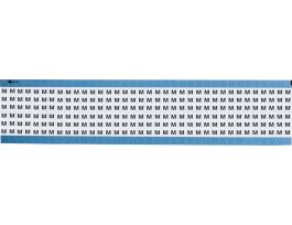 Alphabetical Vinyl Upper Case Scored Wire Marking Cards, M 1800 Total