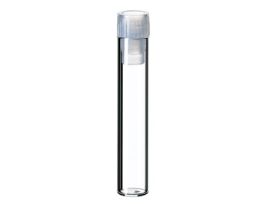 Shell Vial, 8 mm, Glass, Flat Bottom, 1 mL, without Insertion Barrier; 1000/pk