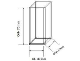 CUVETTE TURBIDITY MEASUREMENT OP GL 25ML