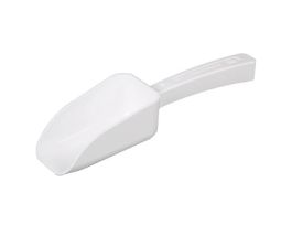 Disposable sampling scoop, PE, FDA compliant, white; 50 mL