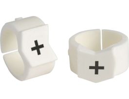 ClipSleeve Wire Markers Size 45 Nylon 0 AWG - 0 AWG, + Pack of 50 Pieces