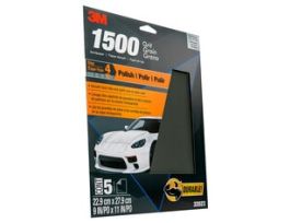 3M™ Wetordry™ Sandpaper, 32023, 1500 Grit, 9 in x 11 in, 5 per pack, 20 per case