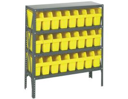 18IN X 36IN X 39IN 24 YELLOW 8IN BINS