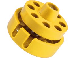 Double Hex Yellow Spin Lockout without Cable
