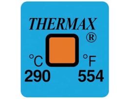 Irreversible 1 Point Temperature Label, 290C/554F; 50/Pk