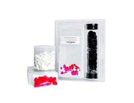 KIT 8-425 VIAL AMB/P BLK T/S.
