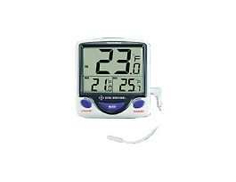 Traceable Jumbo Fridge/Freezer Digital Thermometer with Calibration; Wire Probe