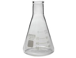Plus Glass Erlenmeyer Flask, 100 mL, 12/pk