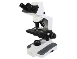 Compound Binocular Microscope with Built-In Camera, Semi-Plan, 110-220 VAC