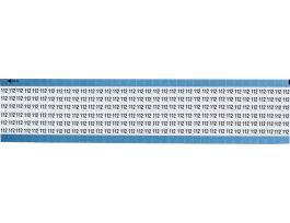 Numerical Wire Markers Perm Adhesive Vinyl 0.75in H Legend: 112, 1250 Total