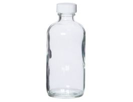 Boston Round Clear Glass Bottle, Level 3, 125 mL; 12/Cs